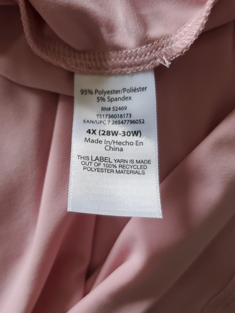 Plus 4X/28W-30W V-Neck Top New - Picture 6 of 7